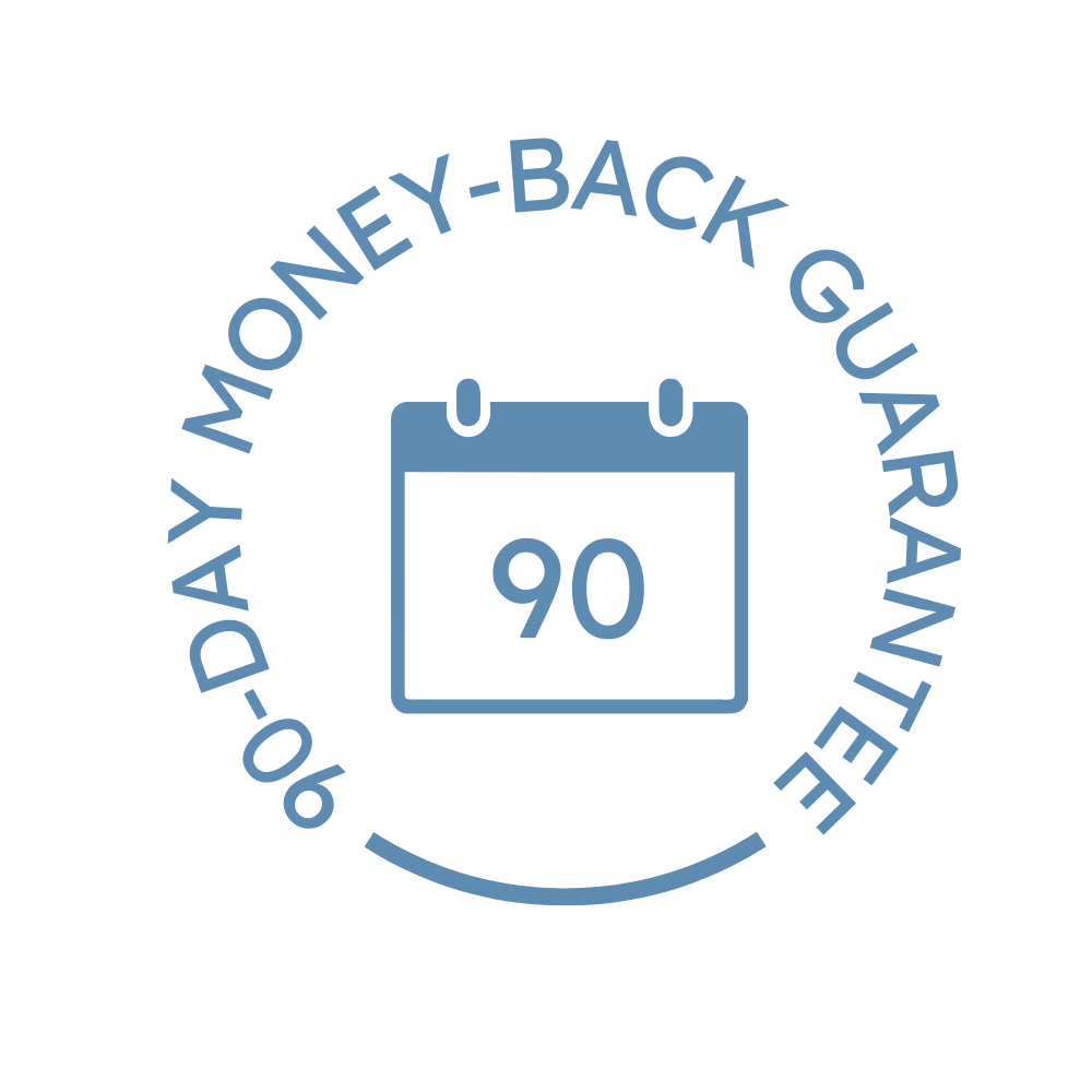 90-DAY MONEY-BACK GUARANTEE icon