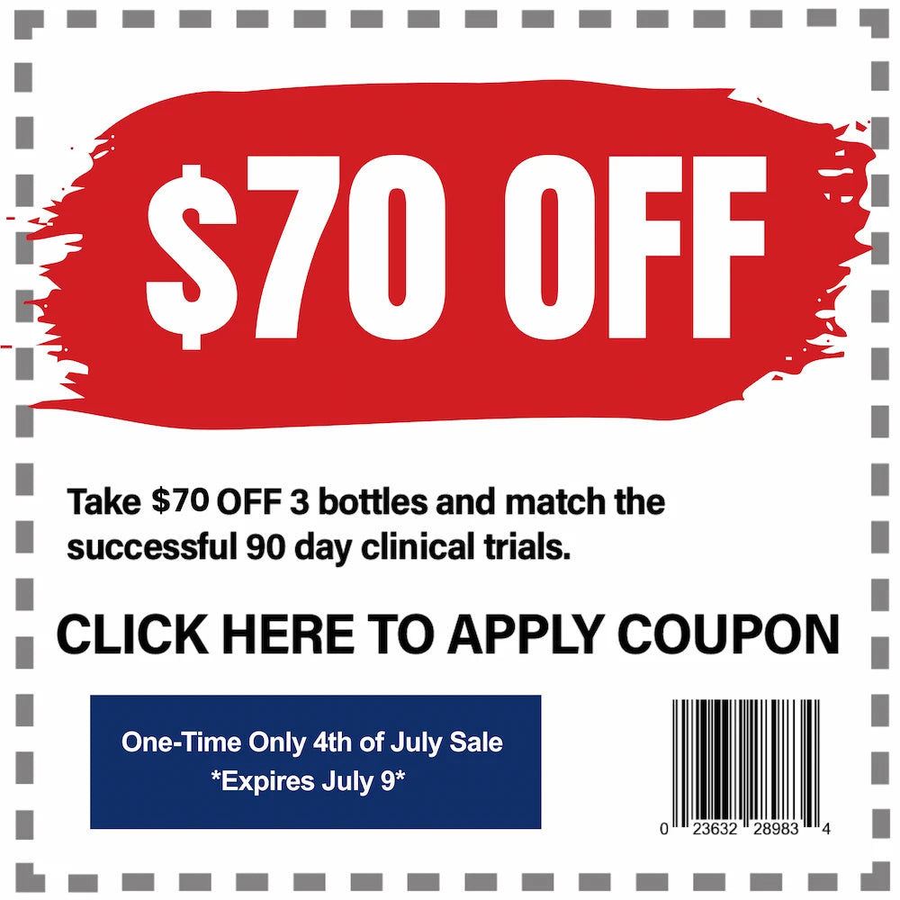 Promotional coupon with $70 off offer and call to action text.